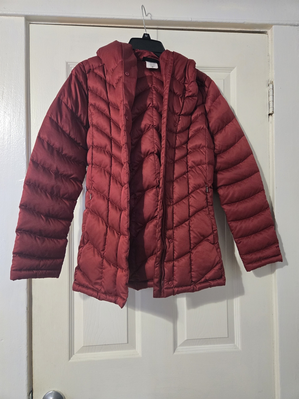 Patagonia Women's Quilted Hooded Puffer Jacket - Red